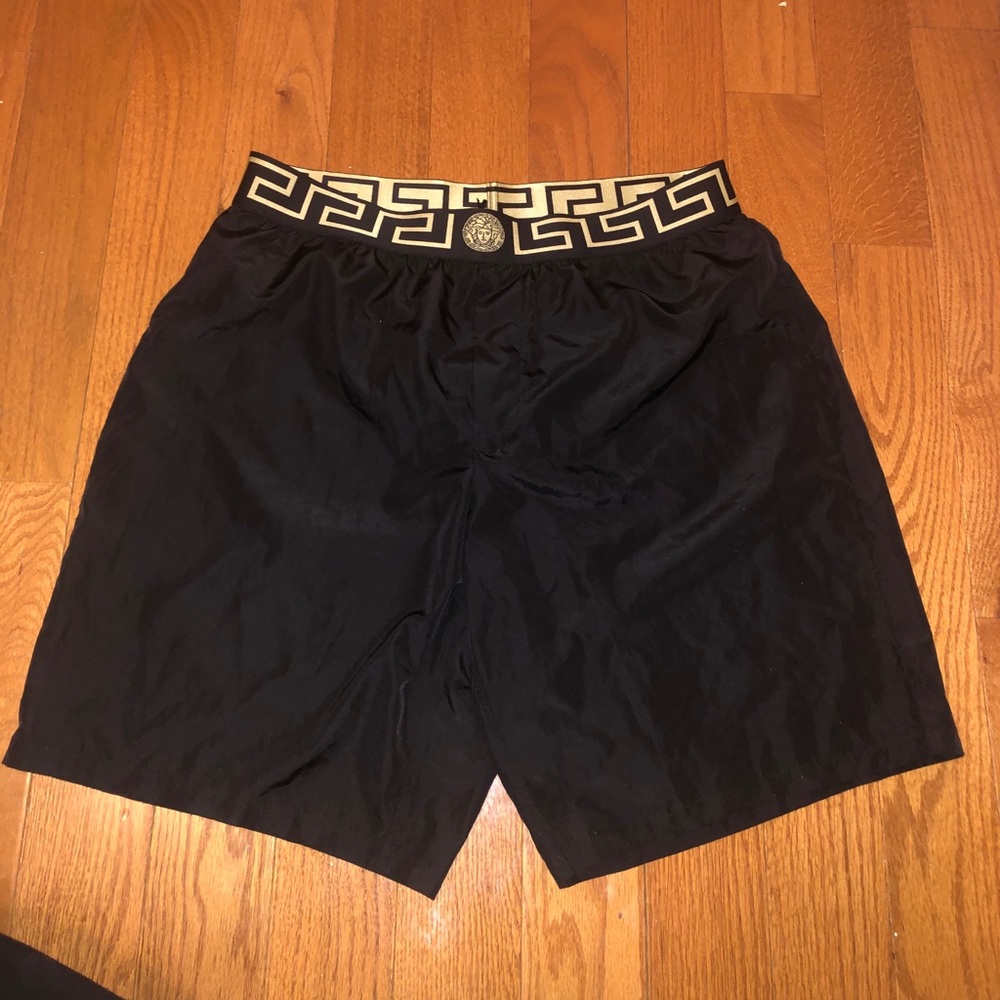 Versace Shorts GRECA BORDER LONG SWIM SHORTS